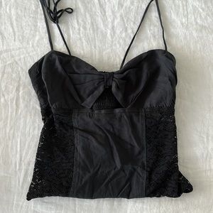 Urban Outfitters Black Lace Bodysuit
